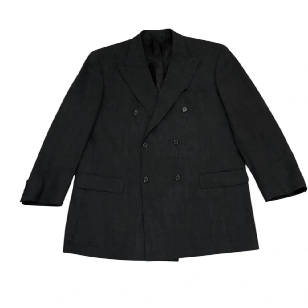 Hugo Boss Botticelli Lucca Sports Coat Size 56 Dark Gray Virgin Wool Blazer